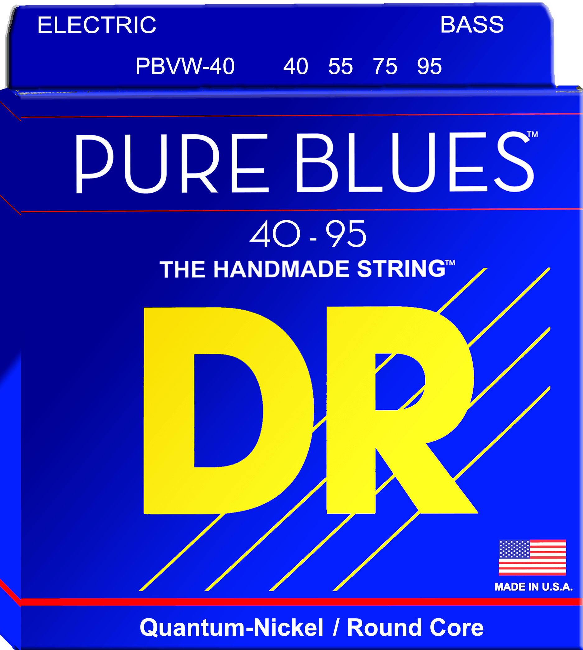 DR ベース弦 PURE BLUES カンタム ニッケル VICTOR WOODEN .040-.095 PBVW-40 ggw725x Pure-Blues-PBVW-40-Box.png