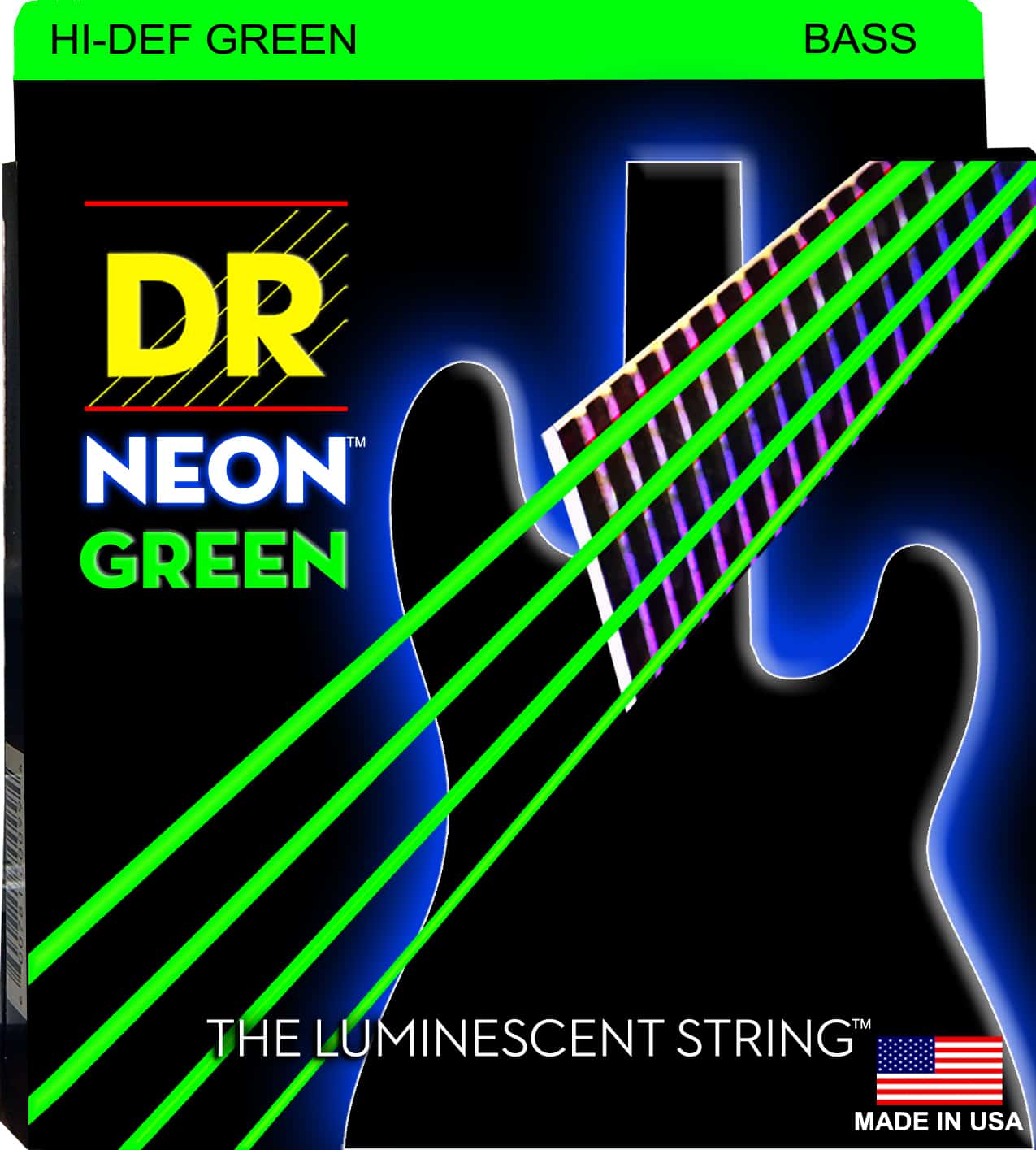 NEON GREEN BASS 4 STRING