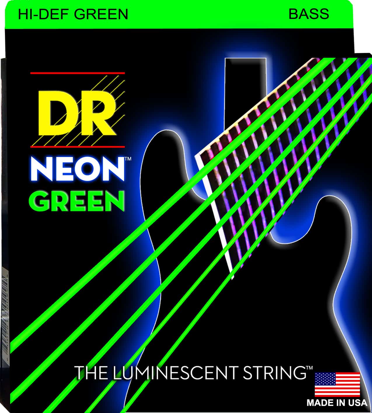 NEON GREEN BASS 5 STRING