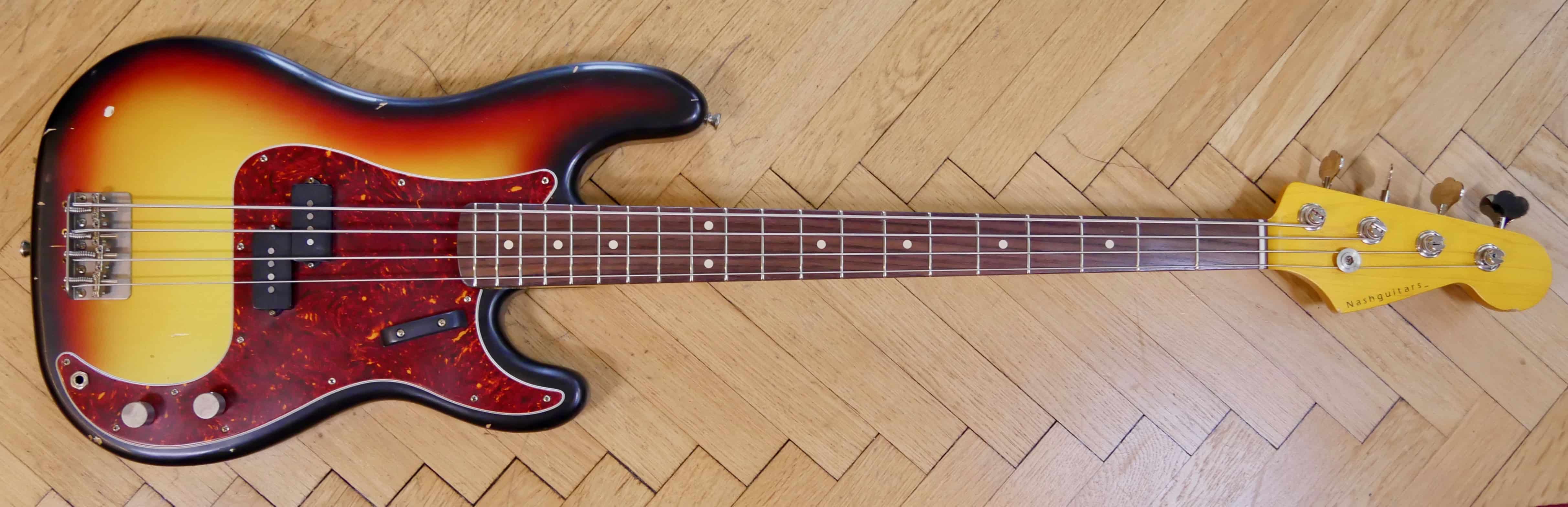 Nash Guitars PB63 3-tone Burst