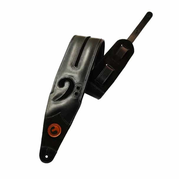 Ergo Straps FA 4 Black : Black Suede (Padded, Genuine Leather)