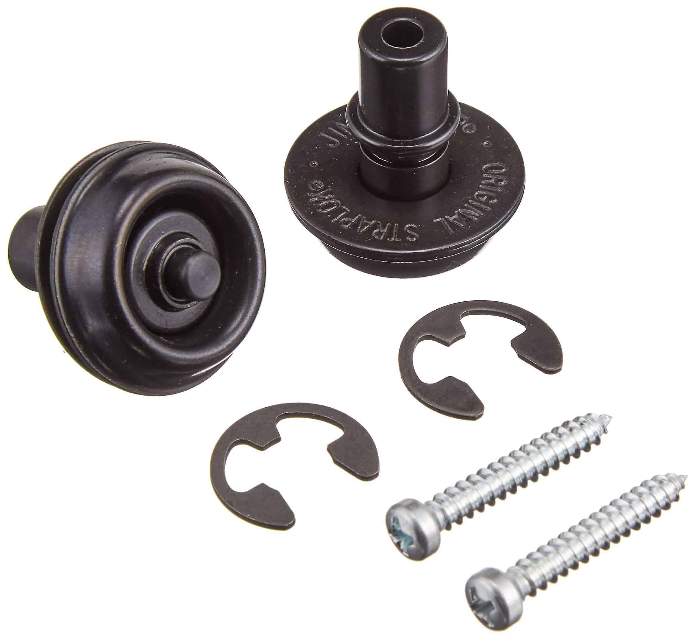 Dunlop straplok Black Flush Mount