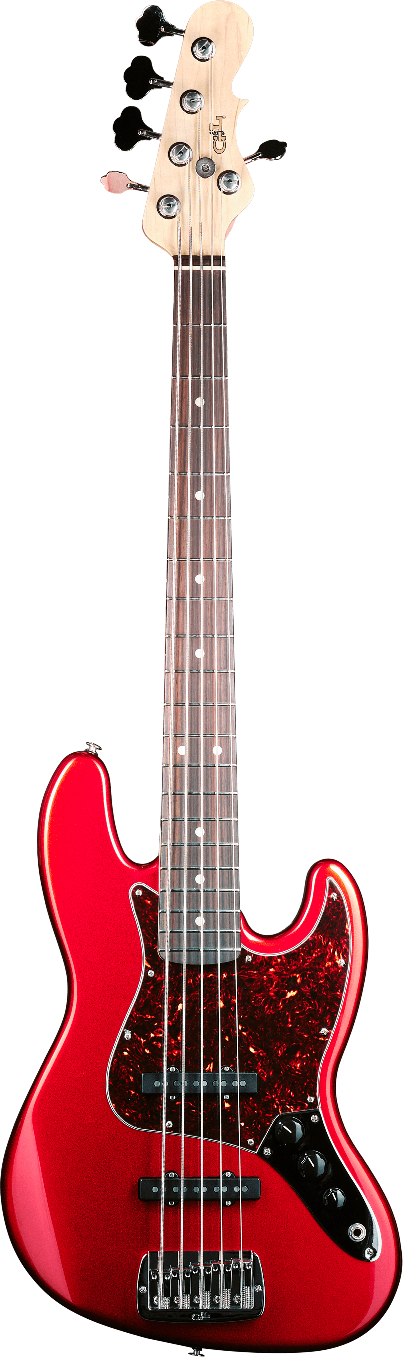 Electric Bass Guitar Grass Roots G-JB-55R Candy Apple Red S