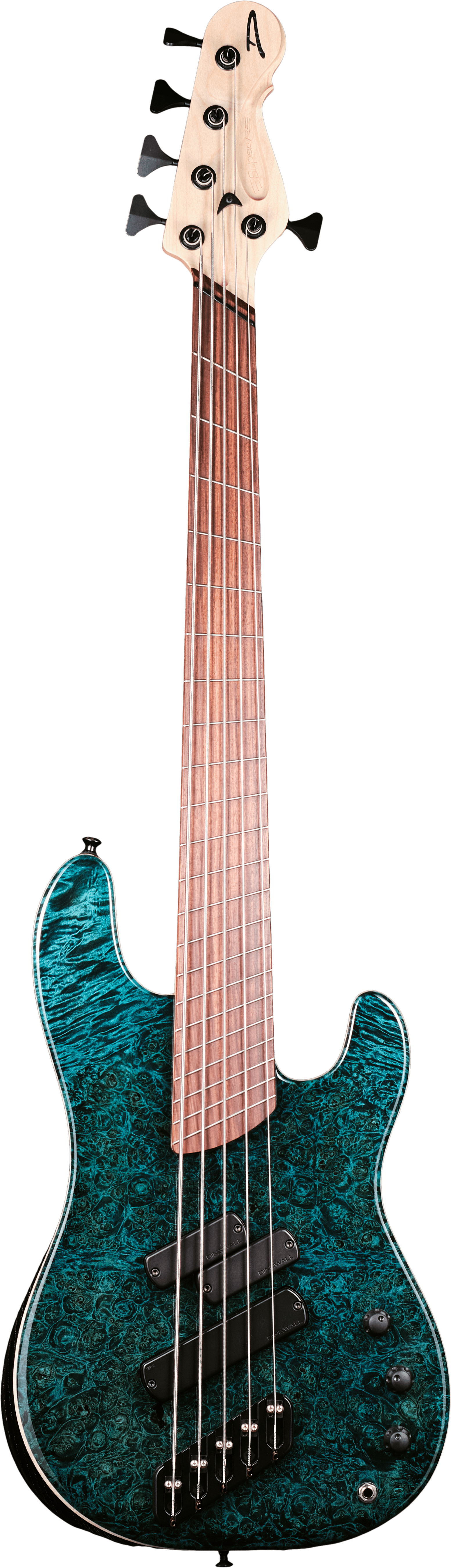 Dingwall Super PJ5 Stormy Seas Maple Burl Top | Bass Buddha
