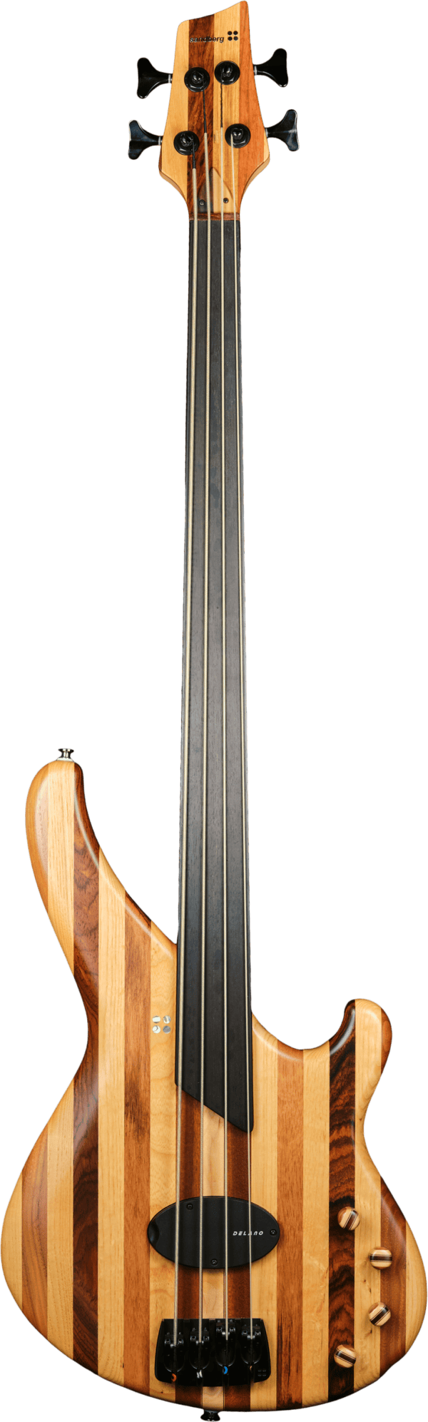 Pre-owned Sandberg Custom Stripe Fretless 4 2012